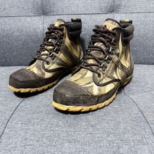 HERTERS Camouflage Waterproof Hiking Boots Men 8 Outdoor Work Lace Up